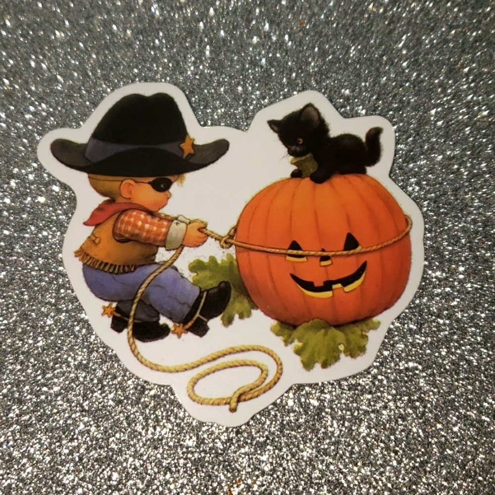 VINTAGE Halloween ART WATERPOOF Sticker